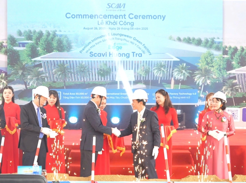 Khởi công Dự án Nhà máy Sản xuất Trang phục Nội y cao cấp – Scavi Hương Trà